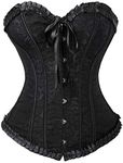 Underbust Corsets for Women Black C