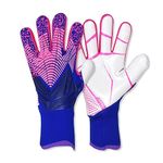 OLYSPM Goalkeeper Gloves Kids Football Gloves Goalie Gloves with Non-slip Latex Palm,Kids Goalkeeper Gloves with Breathable and Abrasion-resistant Features,Size 6/7/8/9/10