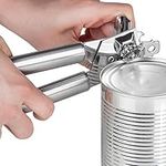 Left Handed Can Opener, Stainless Steel and Chrome. Light Silver Left Handed Manual Can Opener with 3-in-1 Can Opener/Jar Opener/Bottle Opener Features. Ergonomic Handle and Hanging Loops.