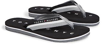 Tommy Hilfiger Women Tommy Loves NY Beach Sandal Flip-Flops, Black (Black), 37 EU