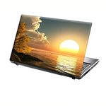 TaylorHe 13-14 inch Laptop Skin Vinyl Decal with Colorful Patterns and Leather Effect Laminate MADE IN BRITAIN Beautiful Sunset Landscape