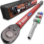 KIRXST Drive Click Torque Wrench Set 20-230 Nm, 1/2 Inch Torque Wrench Red