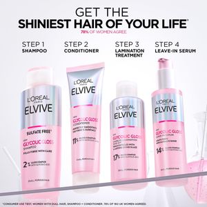L'Oreal Paris Elvive Glycolic Gloss Shampoo – Sulphate Free, 200ml