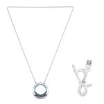 Mini Wearable Air Purifier, Portable Air Purifier, Personal Mini USB Necklace Lonic Air Purifier - Removes & Bacteria Smoke/No Radiation(Silver)