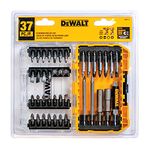 DEWALT 37- Piece Screwdriving Bit Set With Square Recess Mix, Hardened Steel Hex Shank (DW2173)