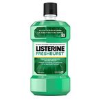 Listerine Fresh Burst Antiseptic Mouthwash, Essential Oils Menthol, Thymol, Eucalpytol, Plaque, Bad Breath, Gingivitis, 1L