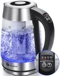 Aigostar Electric Kettle, Tea Kettle with Temperature Control and Tea Infuser, 1500W Hot Water Kettle with Variable Temperature, Keep Warm Function, LED Indicator Light Change, Auto Shut-Off, 1.7L