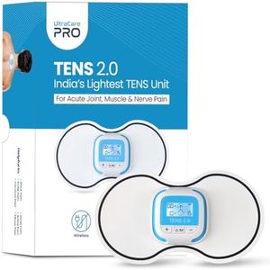 UltraCare PRO Tens 2.0 India's Lightest Pain Relief Device |10 Modes 25 Intensity Levels|Rechargeable|TENS Unit| Muscle/Nerve Stimulator For Pain Relief