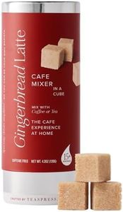 Teaspressa Luxe Mixer Cube – Flavored Coffee & Tea Sugar Cubes – Vegan, Gluten-Free, No Mess – Easy Barista-Style Drinks at Home – 30 Drinks – Great Gift Idea (Ginger Bread Latte)