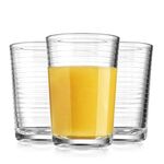 Glaver's Juice Glasses 7 oz. Set of 10 Glass Cups – Beverage Water Tumblers For Home and Bar, Water, Cocktails, Iced tea. Dishwasher Safe.…