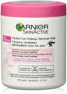 Garnier Micellar Eye Makeup Remover Pads Facial Treatment 100 pads, pack of 1