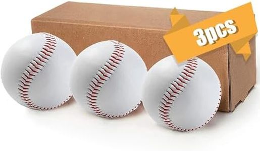 Baseball Ball,Official Game Baseballs for Youth and Adult Baseball Players Training,Official Size and Weight Suitable for Batting Fielding Hitting Pitching Practice