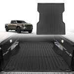 TripleAliners Truck Bed Mat Compatible with 2024 Toyota Tacoma Accessories 6FT Vehicle Bed Mat Perfectly Flush All Weather Protection TPE Heavy Duty Pickup Car Bed Cargo Mat