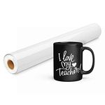 Prime Vinyl White Permanent Vinyl, White Vinyl Roll - 12" x 30 Ft-White Adhesive Vinyl Roll for Silhouette Cameo, Decor Sticker, Cutting Machine, Home Decal