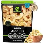 Nut Cravings Dry Fruits - Dried Apple Rings Slices, No Sugar Added - Chewy Soft Texture (16oz - 1 LB) Packed Fresh in Resealable Bag - Sweet Snack, Healthy Food, All Natural, Vegan, Kosher Certified