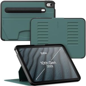 ZUGU iPad 10.9 Case for iPad 10th Generation (2022) Ultra Slim Protective Cover - Apple Pencil Holder - Convenient 8-Angle Magnetic Stand & Auto Sleep/Wake [ 10.9 inch, Pine ]
