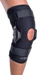 DonJoy Deluxe Hinged Knee Brace, Drytex Sleeve, Open Popliteal, Small