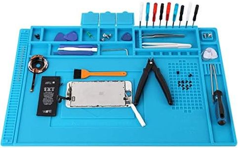 Almohadilla de trabajo Soldadura Estera Magnética del Silicón, 45x 30cm Aislamiento resistente al alta temperatura -50-500 ° estera para reparar teléfono, computadoras, Cámara