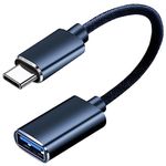 Teleadapt USB C to USB Adapter 3.1, USB C OTG Adapter,10Gbps USB Type C to USB Adapter,USB C to USB A Female OTG Cables Compatible for New MacBook Pro, iPad Air 2020, Galaxy S20/S10/S9/S8 and More