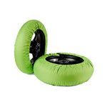 Oldbones Tire Warmers Tyre Warmers Set Racing Motorcycle Superbike Tyre Heater Cover 120/190 With 220V & UK Plug In Green Single Temp