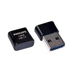 PHILIPS 128 GB USB 3.0 Flash Drive Pico Edition, Ultra Small Memory Storage for PC, Laptop, Computer, Smart TV, Car Audio and More, Reads up to 180 MB/s