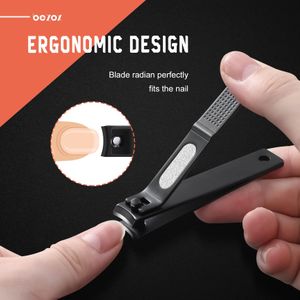 BEZOX Nail Clipper Set, Wide Jaw, Stainless Steel, 2-Piece