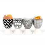 BIA Cordon Bleu Black & White Egg Cup Set of 4