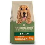 Harringtons Complete Dry Adult Dog Food Chicken & Veg 4kg (Pack of 3) - Made with All Natural Ingredients