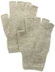 Fox River Men's Mid Weight Fingerless Ragg Glove, Brown Tweed, Large