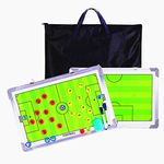PhantomSky Portable Professional Soccer/Football Aluminum Alloy Tactics Board Coaching Board Strategy Board with Magnetic Markers, Pen, Eraser and Portable Storage Bag (Size: 45 x 30cm)