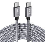 JALIXI USB C to USB C Cable 3M, 60W PD Long USBC to USBC Super Fast Charger Cable for iPhone 16/15 Pro Max, Samsung S24 Ultra S23 Plus S22 Fe S21, Pixel 9 Pro 9a 8 8a 7 7a 6 6a