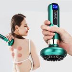 HENIRAG® Electric 12 Gears LED Intelligent Air Breathing Cupping Gua Sha Massage Device Portable Electric Cupping Machine With Warming Electric Vacuum Cupping Therapy Machine-2024