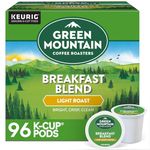 Green Mountain Coffee Breakfast, Light Roast Coffee, 96 Count