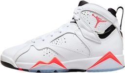 Men's Jordan 7 Retro Flint White/Flint Grey-Black-Varsity Purple (CU9307 100), White/Crimson-black, 10