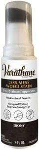 Varathane 368031 Less Mess Wood Stain and Applicator, 4 oz, Ebony