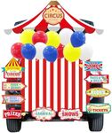 Carnival Trunk or Treat Car Decorations Kit，Trunk or Treat Decorations for SUV Car Archway Garage Decoration，Halloween Car Decorations Outdoor Arch Entrance Window Garage Decorations (Carnival)