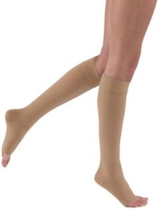 JOBST Relief Knee High 15-20 mmHg Compression Sock, Open Toe, Beige, Large