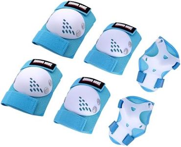 Youth/Kids Knee Pads Elbow Pads Wrist Guards Protective Gear Set for 3-15 Years Child Roller Skates, Skateboard, Cycling, Inline Skating, BMX Bike, Scooter Riding and Other Outdoor Sports