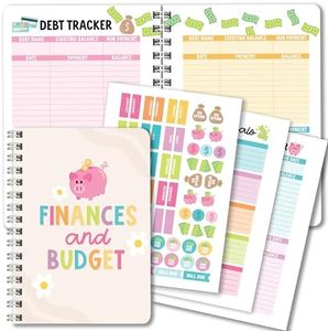 Boho Monthly Budget Planner 2025-2026 - Financial Planner Organizer Budget Book Planner, 2025 Budget Planner And Monthly Bill Organizer, Bill Book Organizer, Bill Tracker Notebook, Budgeting Book