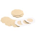 Fasionato 10 Pair Nippleless Cover Premium Adhesive Breast Petal Flower Shaped, Nipple Cover Concealer Pads, Beige, 5cm