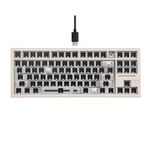 EPOMAKER x Feker Galaxy80 Gaming Keyboard Kit, Aluminum Alloy Wired Mechanical Keyboard, Gasket-mounted Custom Barebones Kit, Hot Swappable, NKRO RGB Keyboard Kit for Win/Mac/Linux (White, Kit)