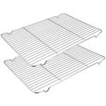 HaWare Extra Large Cooling Rack Set of 2, Stainless Steel Wire Rack for Baking Cooking Roasting Drying, 42.2 x 29 x 2cm, Oven Tray Rack for Cake/Meat/Cookie, Healthy & Dishwasher Safe