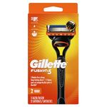 Gillette Fusion5 Men's Razor, Includes 1 Handle + 2 Refills