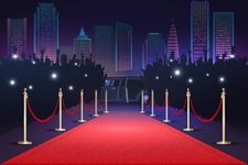 Canessioa Red Carpet Backdrop Movie Party Night Stage Lighting Photography Background Decorations Celebrity Event Awards Ceremony Background Party Decor Photo Portrait Studio 8x6ft