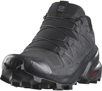 Salomon Women's Speedcross 5 trail running and hiking shoe, Black/Black/Quiet Shade, 7.5 US