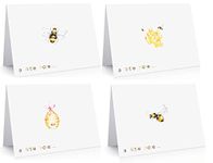 12 x Simple Premium Bee Note Cards Made from Recycled Paper