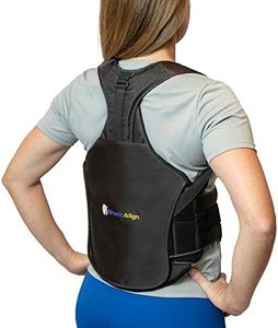 Brace Align TLSO Full Back Brace for Back Pain Relief- Herniated or Bulging Disc, Scoliosis, Posture Correction, Kyphosis, Fracture and Post Surgical- PDAC L0456/L0457- For Men and Women