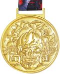 Abaokai Halloween Party Supplies - Golden Best Costume Skeleton Medals Adults Contest Awards Prizes, Skeleton Costume Contest Trophy Awards, Halloween Party Favors (1)