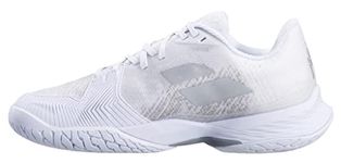 Babolat Women's Jet Mach 3 All Court Tennis Shoes, White/Silver, 7