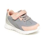 OshKosh B'Gosh Boy's Girl's Of21c03b-bowie-grey/Pink Athletic Sneakers, Grey/Pink, 8 UK Child